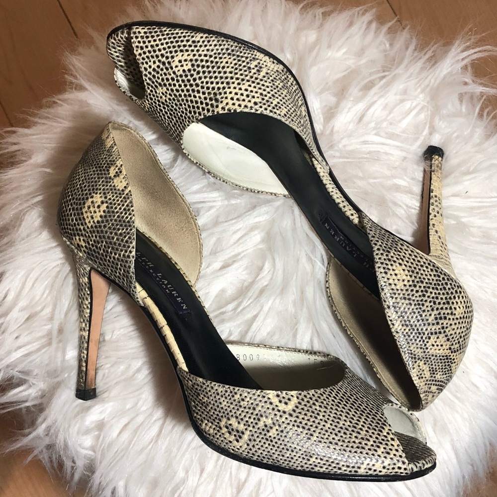 Ralph Lauren Open Toe Heels (GREAT CONDITION)